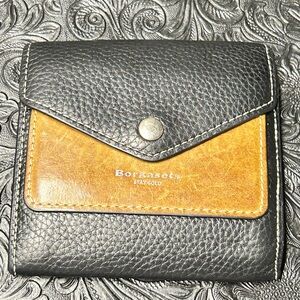 Borgasets Stay Gold Wallet in Black and Tan